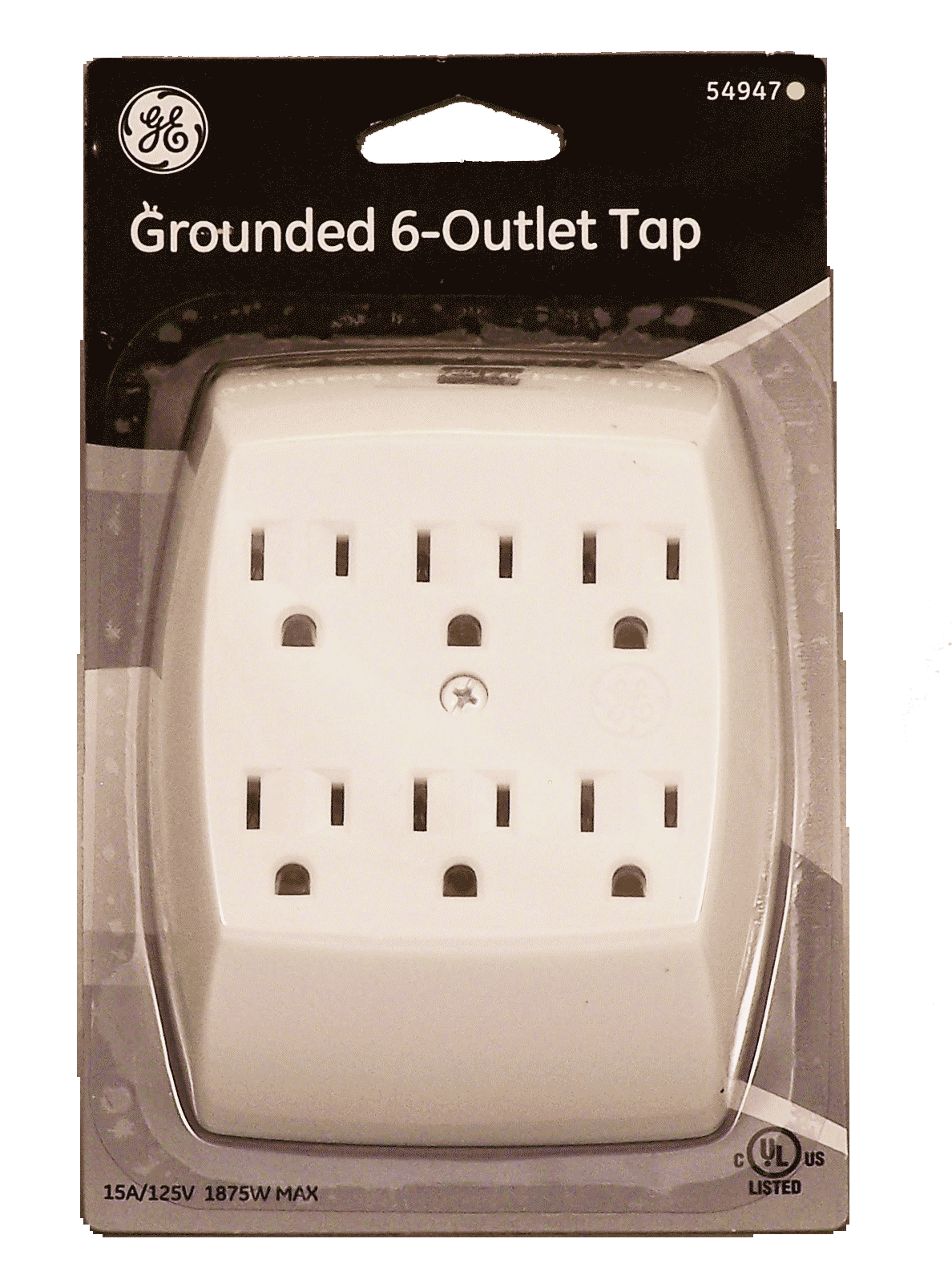 General Electric  grounded 6-outlet tap Full-Size Picture